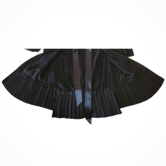 TRE by Natalie Ratabesi The Lido pleated sleeveless black mini party dress Sz 6 - Picture 5 of 9